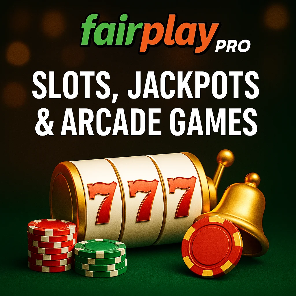 Slots, Jackpots & Arcade Games