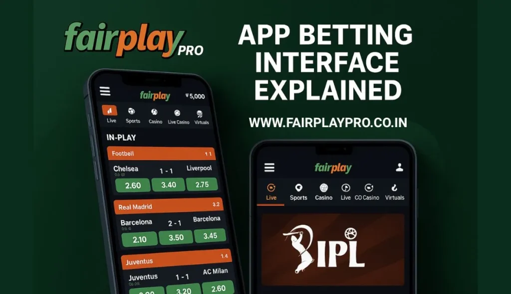 Fairplay Pro App Betting Interface Explained