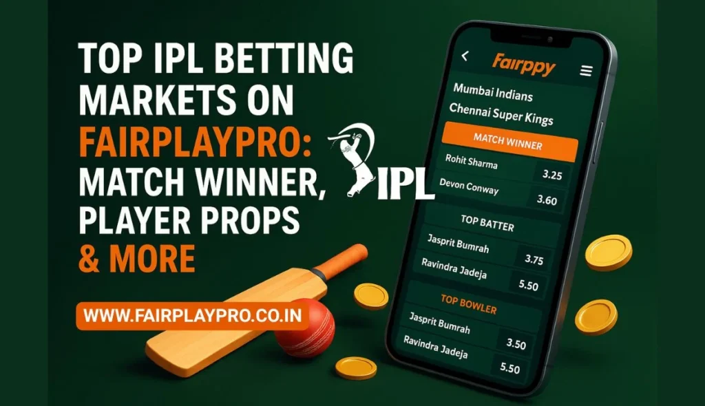 Top IPL Betting Markets on Fairplaypro Match Winner, Player Props & More
