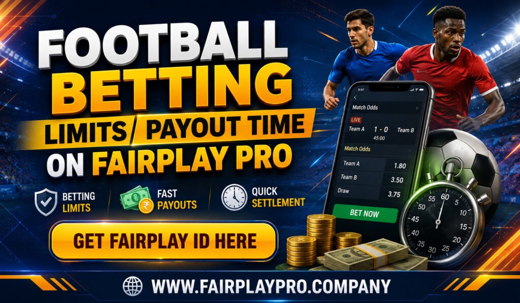 Football Betting Limits Payout Time on Fairplay Pro