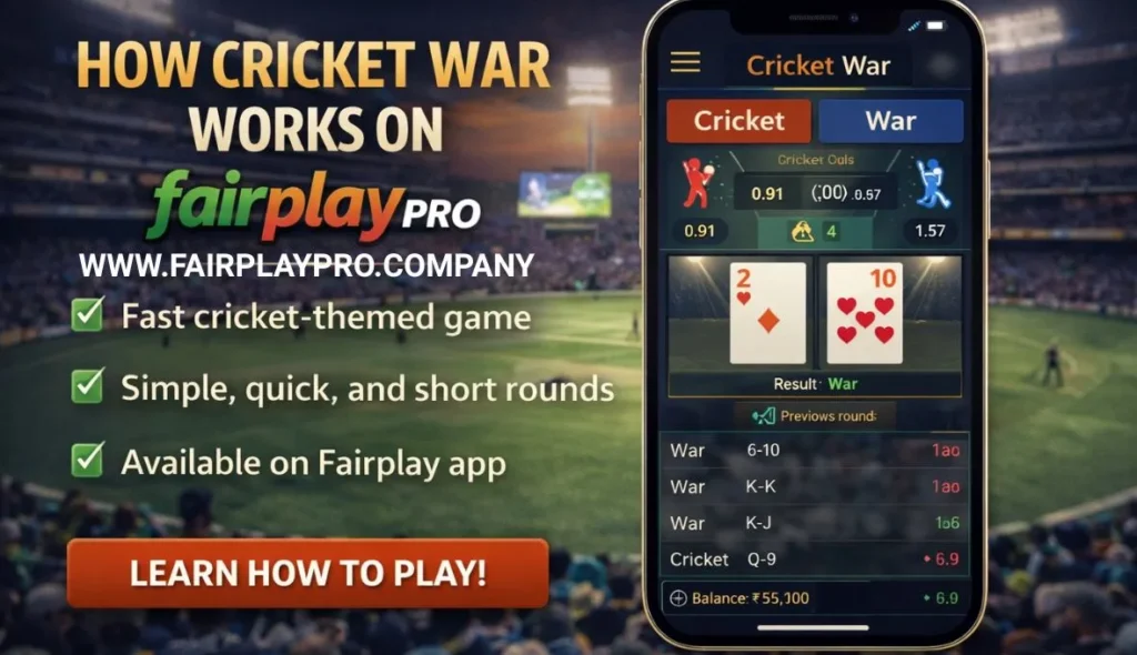 How Cricket War Works on Fairplay Pro Rules Gameplay