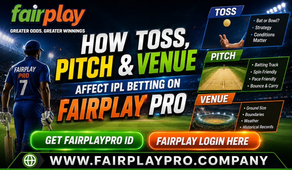 How Toss, Pitch, and Venue Affect IPL Betting on Fairplay Pro